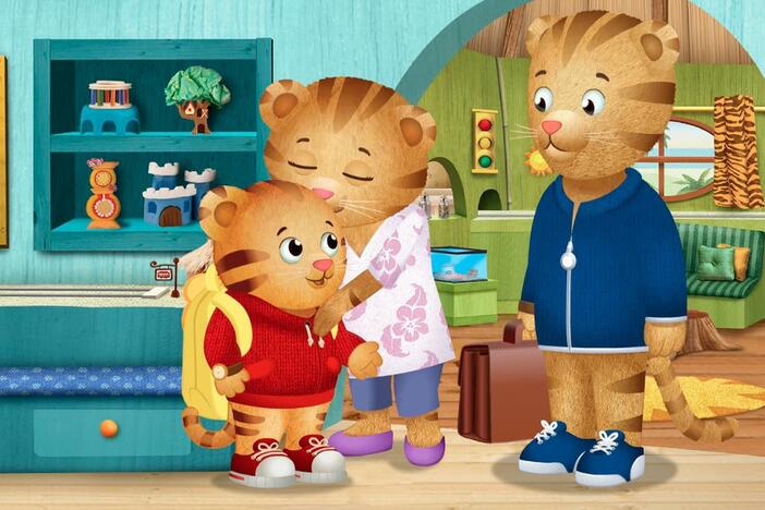 Daniel has a hard time getting ready in time for when the trolley comes.