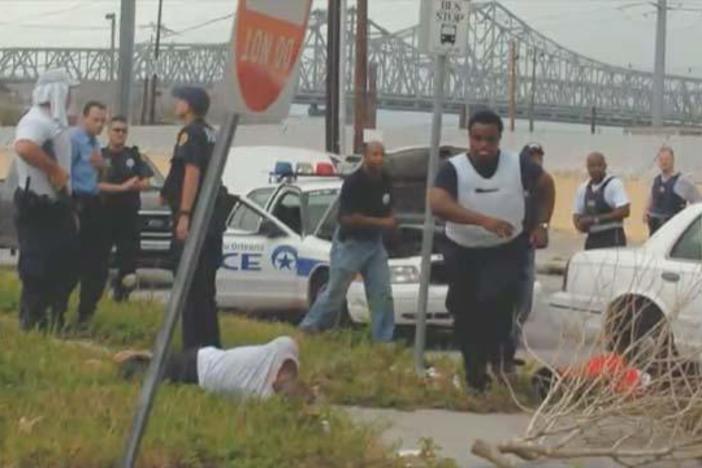 Robert Williams describes the beating he says he received from NOPD officers.