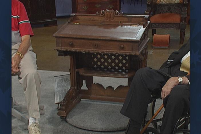 Appraisal: U.S. House of Representatives Desk, from Vintage Tulsa.