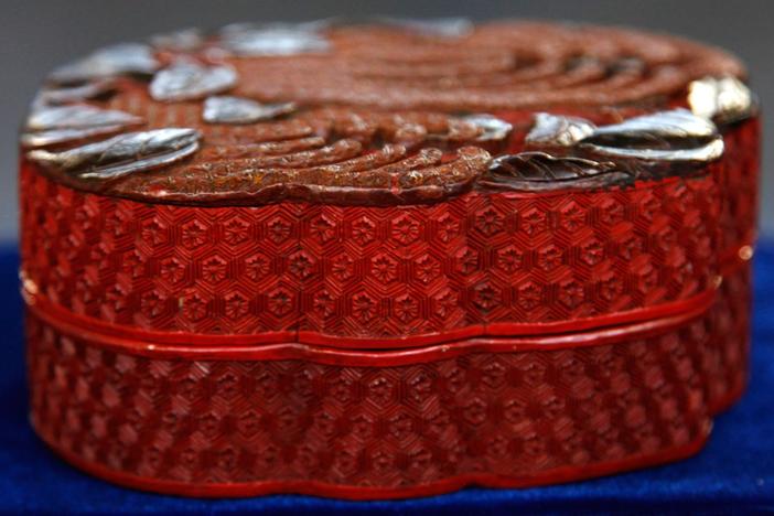 Appraisal: Chinese Cinnabar Lacquer Box, ca. 1750, from Myrtle Beach Hour 2.