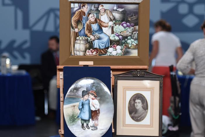 Appraisal: Sidonia Klein Goldman Porcelain Plaques, ca. 1910, in Orlando Hour 1.