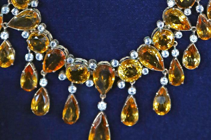 Appraisal: Citrine & White Sapphire Set, ca. 1940, from Detroit Hour 1.
