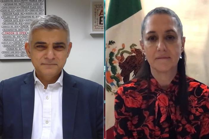 Mayor Sadiq Khan of London and Mayor Claudia Sheinbaum discusses a new initiative.