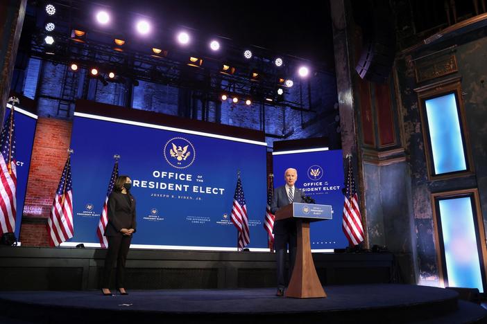 Biden says transition is underway, even as Trump repeats unfounded claims