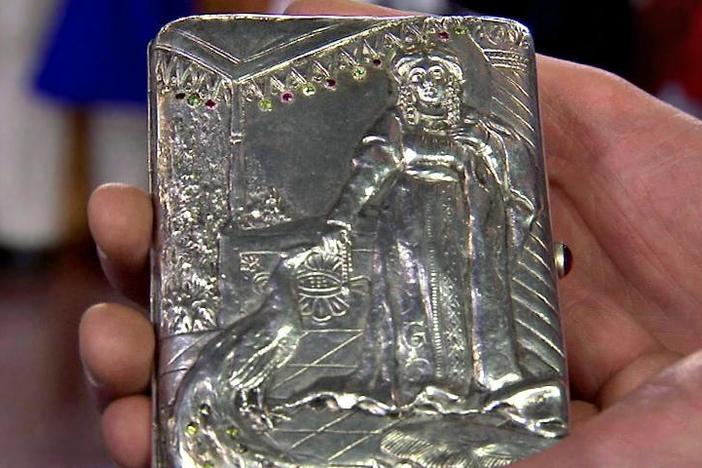 Appraisal: Early 20th-Century Russian Silver Gem-set Cigarette Case from El Paso Hour 1.