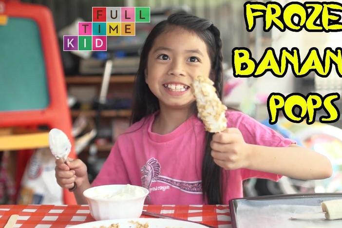 Grab a few ingredients and make these deliciously simple frozen banana pops.