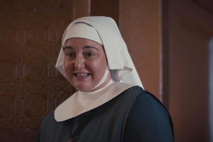 Shelagh gives Sister Victoria’s music arrangement for children a shot.