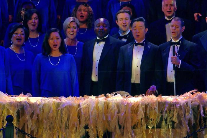 Hear The Tabernacle Choir and Orchestra's interpretation of “O Little One Sweet."