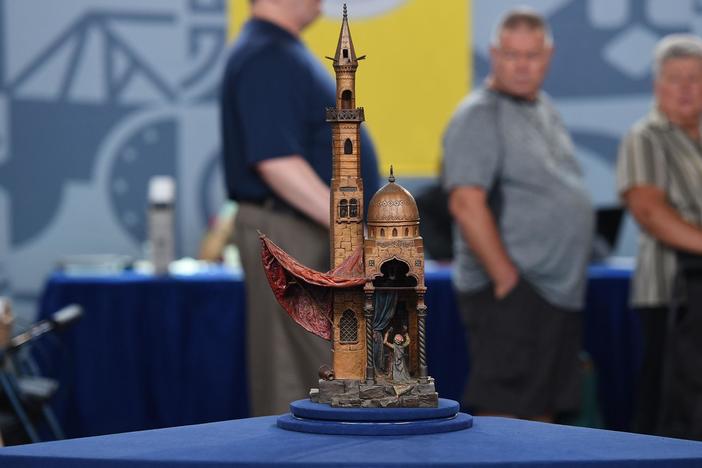 Appraisal: Franz Bergman Foundry Vienna Bronze Lamp, ca. 1920, from Palm Springs Hour 1.