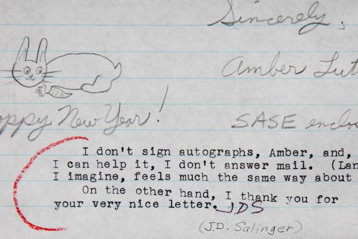 Appraisal: 1993 J.D. Salinger Initialed Letter, from Tulsa Hour 3