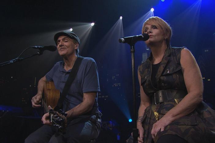 Shawn Colvin joins James Taylor in this performance of "You Can Close Your Eyes"