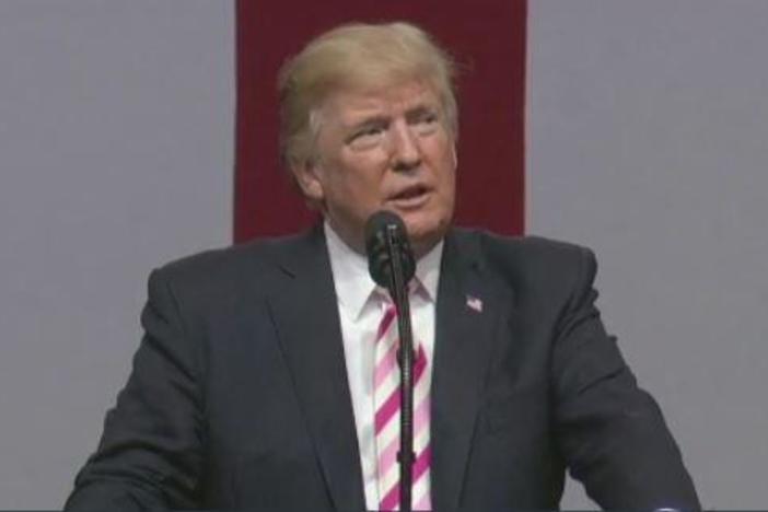 President Trump campaigns in Alabama.
