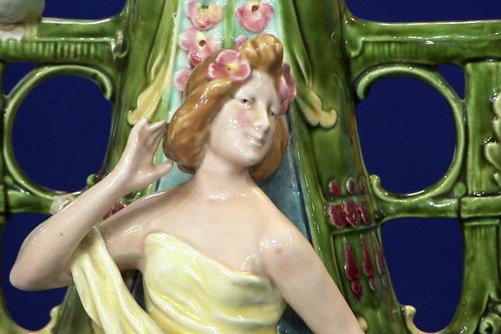 Appraisal: Austrian Majolica Vase, ca. 1900, from ROADSHOW's Special: Greatest Gifts.