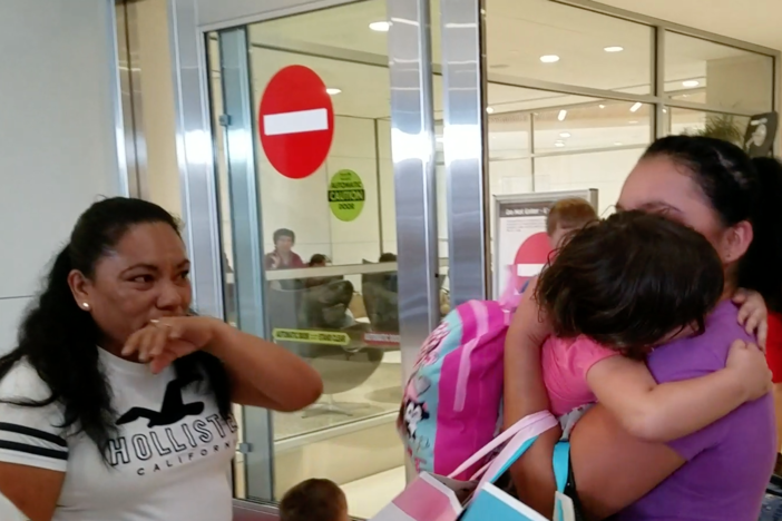After seven weeks, a family was reunited after they were separated at the U.S. border.
