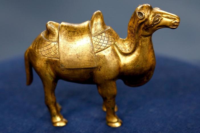 Appraisal: Chinese Gilt Bronze Camel, ca. 1550, from Knoxville Hour 1.