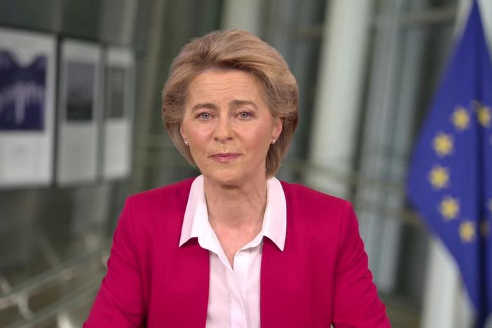 Ursula von der Leyen, president of the European Commission, discusses European solidarity.