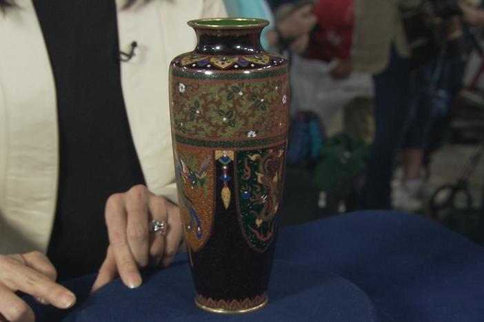 Appraisal: Japanese Cloisonné Enamel Vase, ca. 1875, in Harrisburg Hour 1.