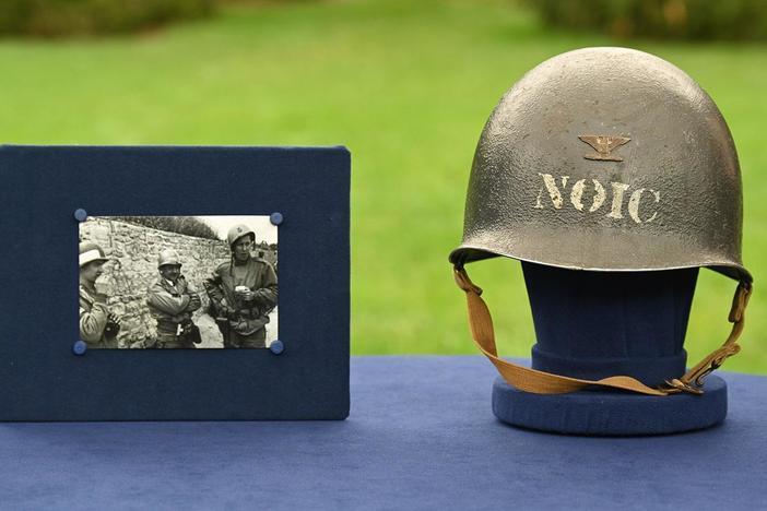 Appraisal: WWII U.S. Navy Captain's D-Day Helmet