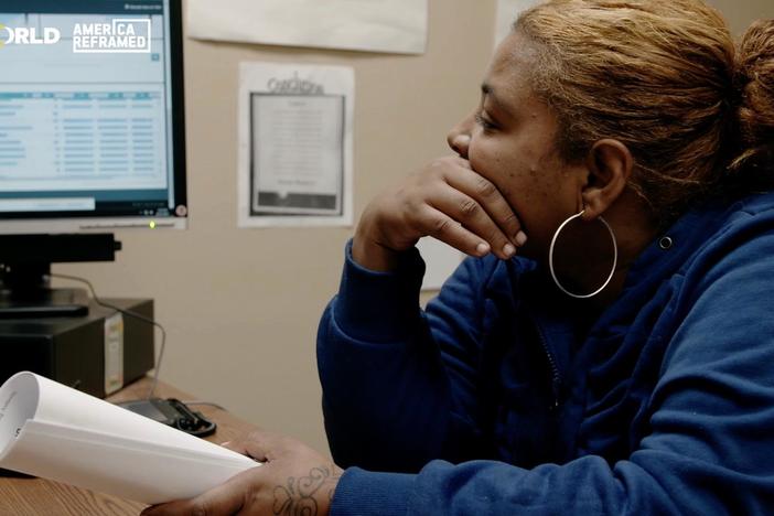 Angela, a single mother living with mental health, searches for a safe, affordable space.