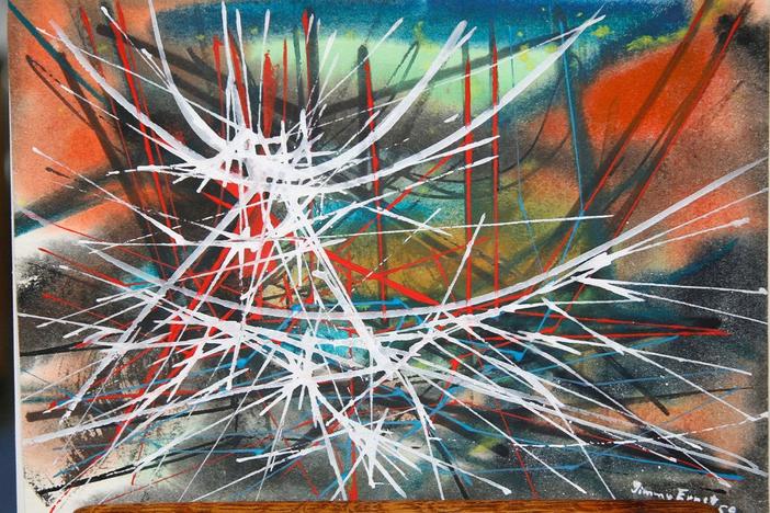 Appraisal: 1959 Jimmy Ernst Watercolor & Gouache Painting