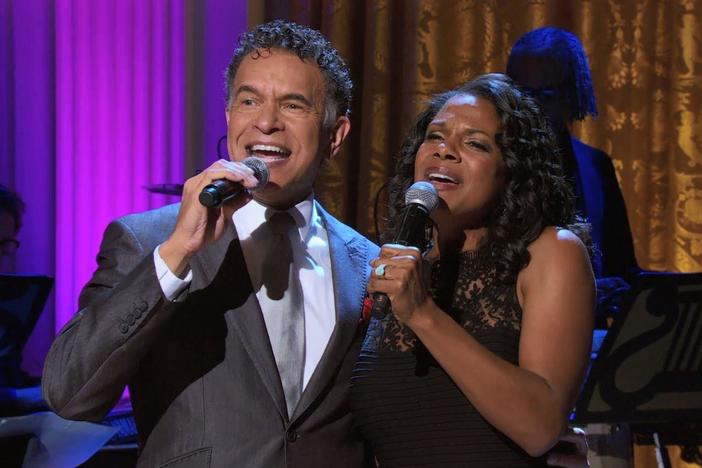 Brian Stokes Mitchell and Audra McDonald perform for A Celebration of American Creativity.