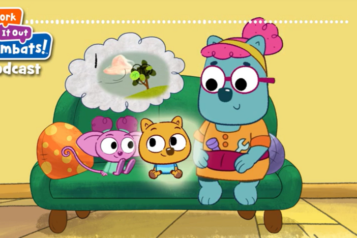 Zeke and Louisa get scared of a thunderstorm, but then get un-scared by stepping it out.