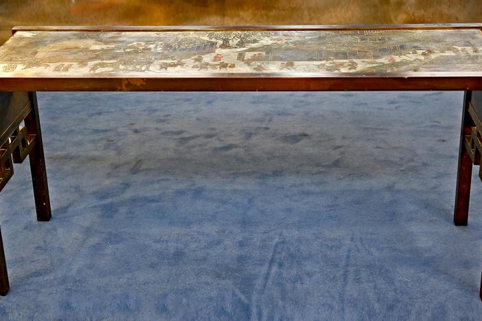 Appraisal: Philip & Kelvin LaVerne Table, ca. 1970, from Kansas City Hour 1.