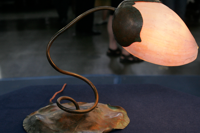 Appraisal: Elizabeth Eaton Burton Lamp, ca. 1910