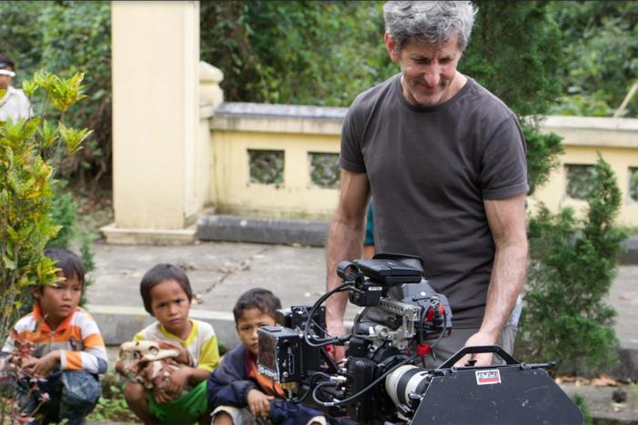 The filmmakers discuss filming on location in Vietnam.