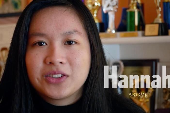 Hannah, a varsity, sees debating as more than speaking as a child of Vietnamese refugees.