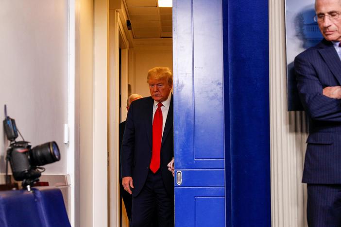 Trump puts focus on national security and data models amid coronavirus outbreak