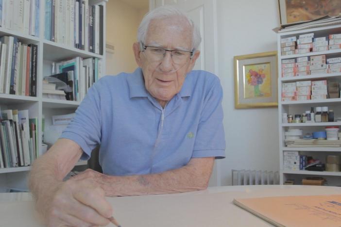The journey of Harry Somers, a Holocaust survivor, from hatred to beauty through painting.
