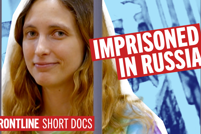 An artist posted anti-war stickers in a Russian grocery store–and now faces prison.