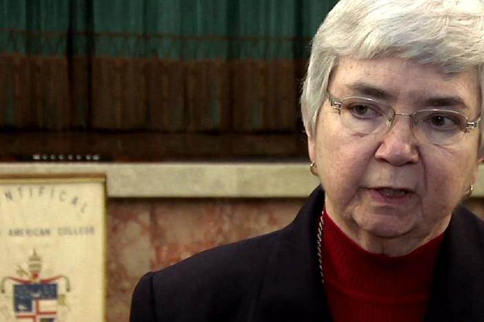 She talks about the importance of this papal election.