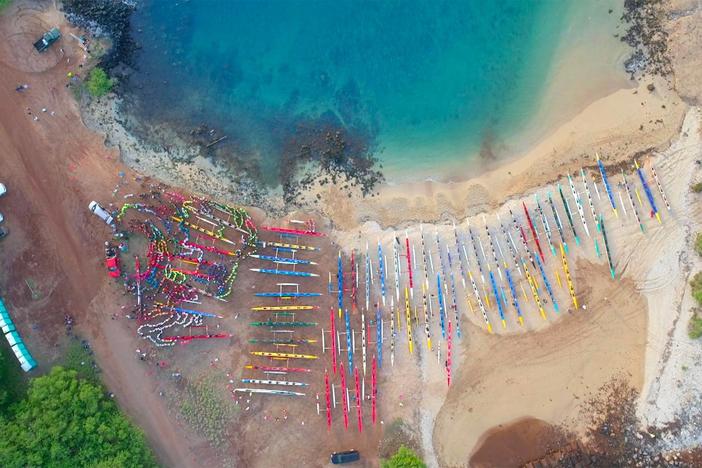 In honor of their seafaring ancestors, Hawaii hosts a 42-mile canoe race every year.