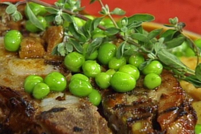 Chef Jody Adams shows off her skills when she makes a braised stuff breast of veal.