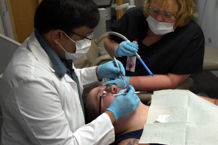 The only dental relief for many in this West Virginia county is extraction