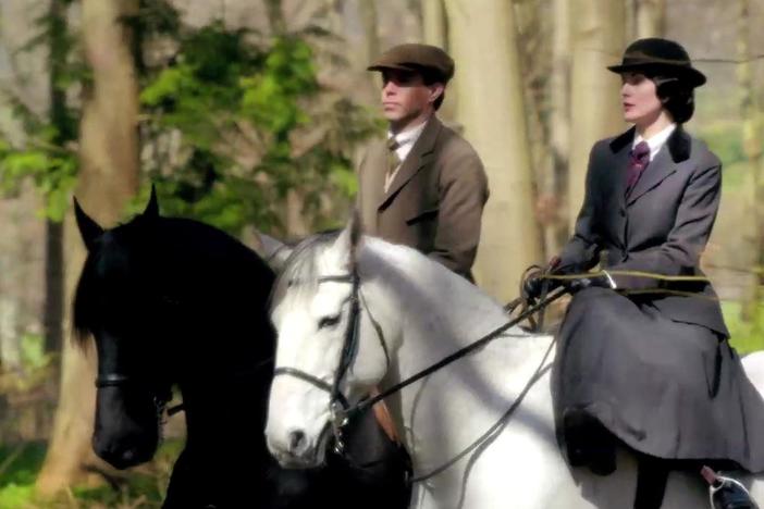 See a scene from Downton Abbey, Season 4, Ep. 2. [TV parental guideline rating: TV-14, V]
