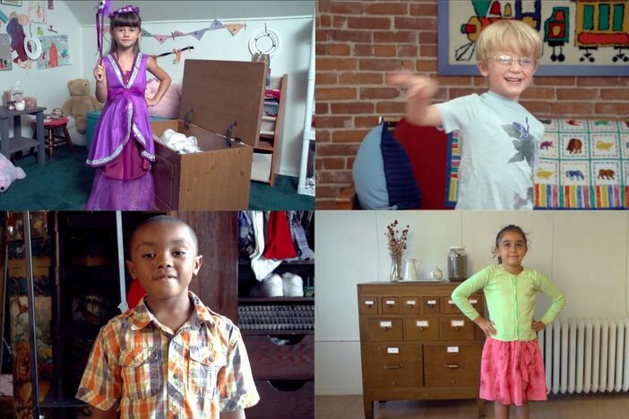 Real kids show that even if they change their hair or clothes, they are still themselves!