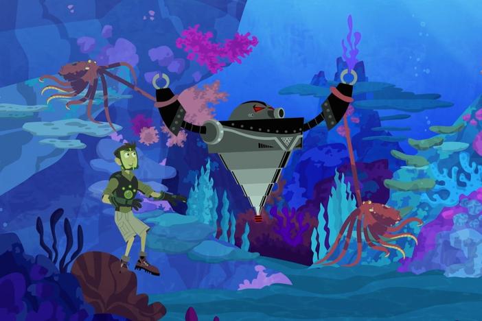 The Wild Kratts gang stop Paisley and Zac from destroying the land to build their resort.
