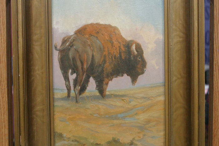 Appraisal: F. T. Johnson Painting, ca. 1931, in Vintage Oklahoma City.