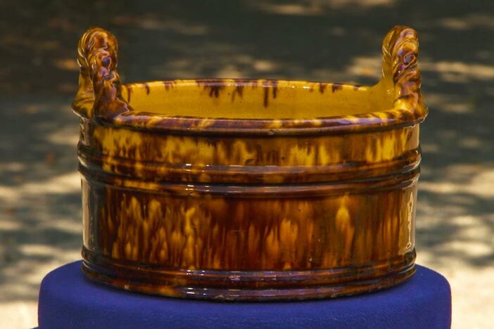 Appraisal: John Bell Pottery Butter Tub, ca. 1850