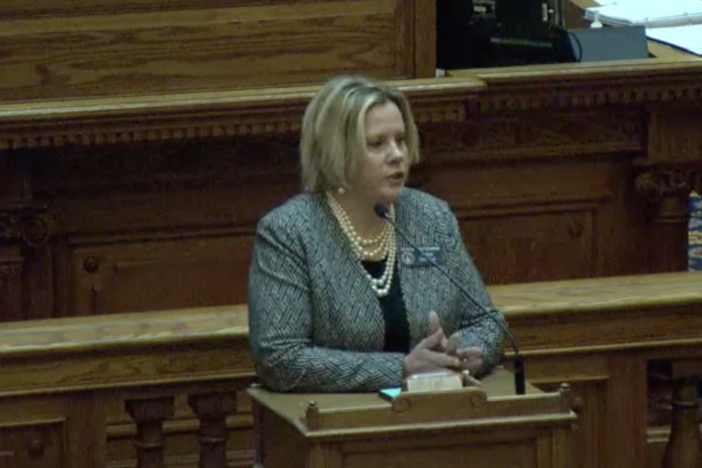 Senator Renee Unterman alleges she was sexually harassed.