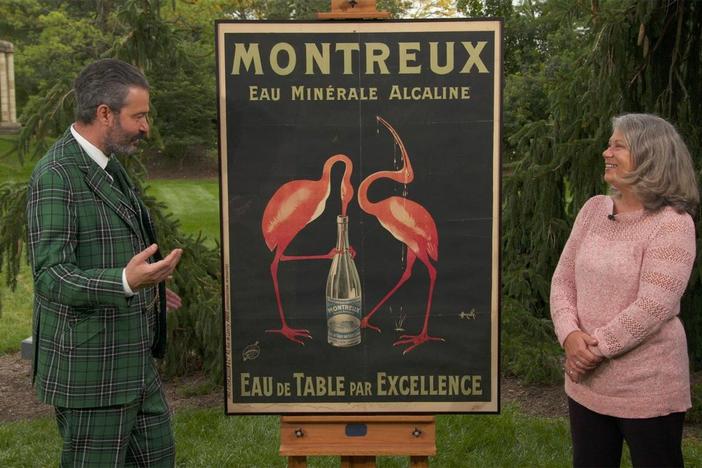 Appraisal: M. Auzolle Montreux Mineral Water Poster, ca. 1910
