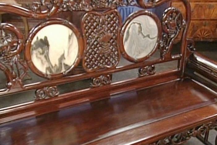 Appraisal: Chinese Settee, ca. 1890, from Celebrating Asian-Pacific Heritage.