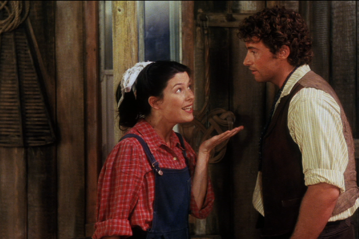 Josefina Gabrielle and Hugh Jackman perform the duet, "People Will Say We're in Love."