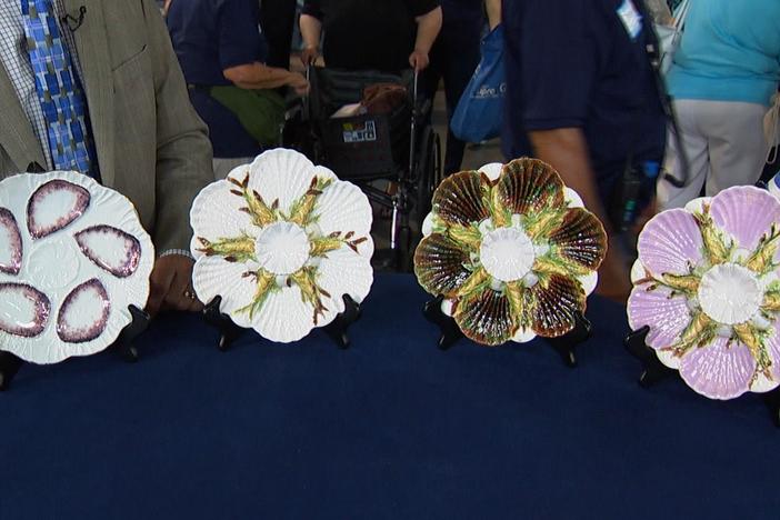 Appraisal: Four Oyster Plates, from Omaha Hr 1.