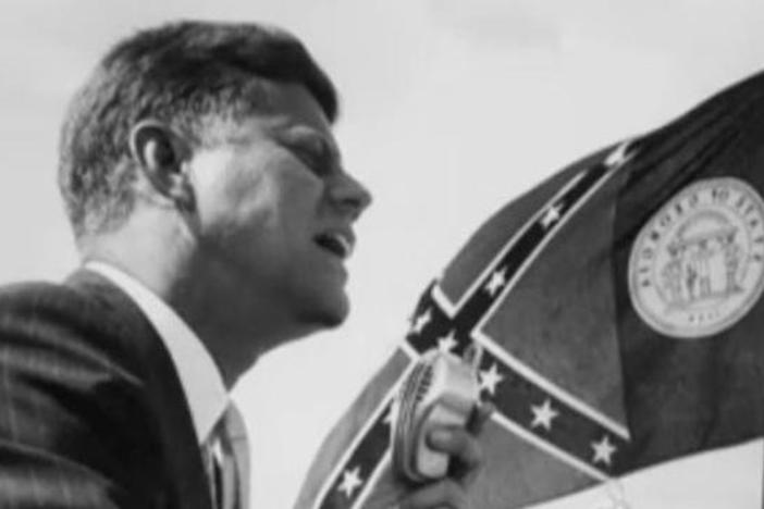JFK tread carefully around the core of the Democratic Party, the white voting South.