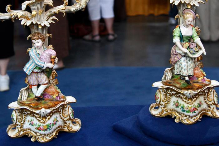Jacob Petit Porcelain Candelabra, ca. 1850, from Atlanta Hour 1.