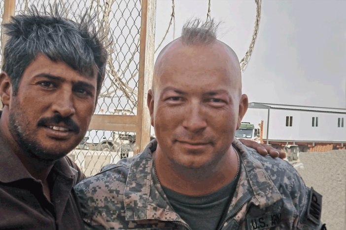 How did a gruff American sergeant and an affable Iraqi interpreter become friends?